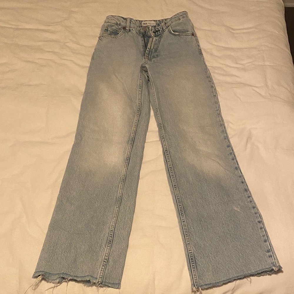 Zara Light Blue Flare Women's Jeans